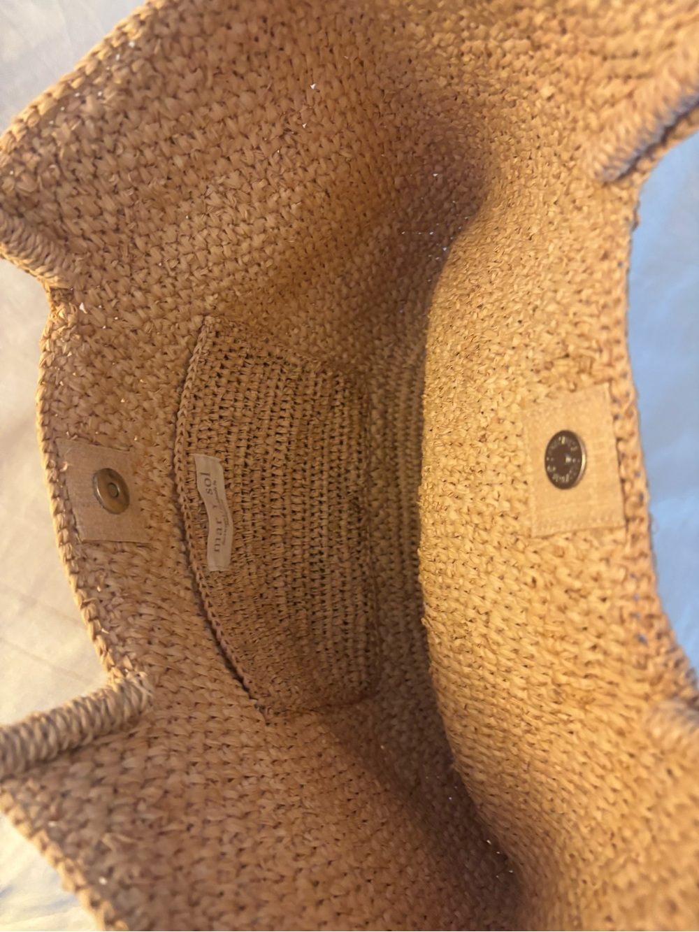 Natural Woven Straw Tote - Picture 5 of 5